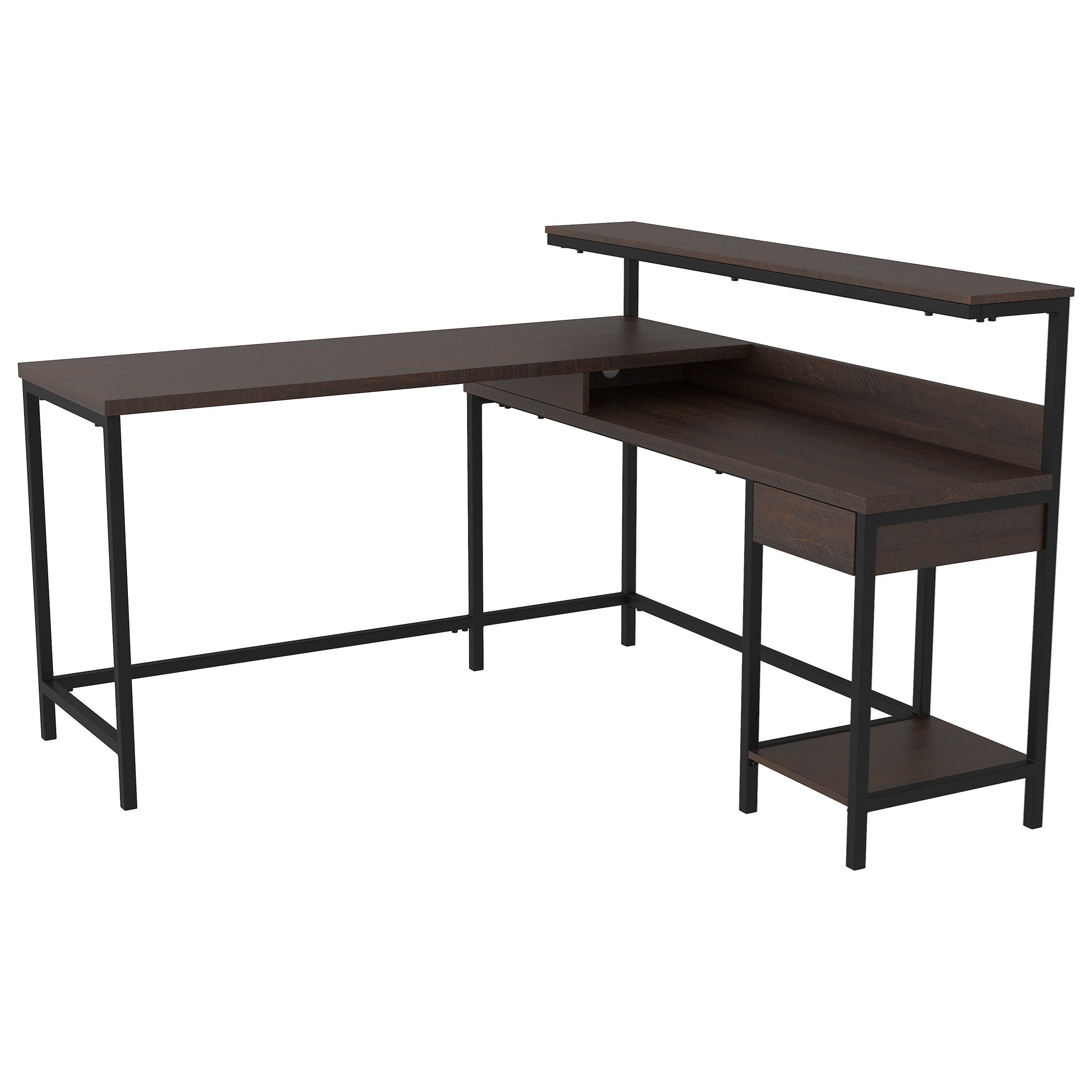 Signature Design by Ashley Camiburg Contemporary LDesk with Storage